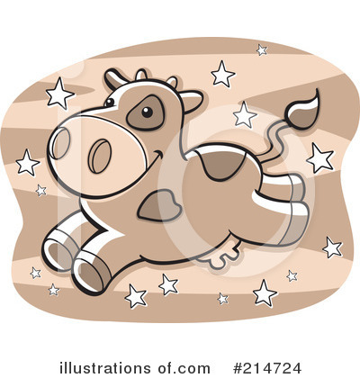 Royalty-Free (RF) Cow Clipart Illustration by Cory Thoman - Stock Sample #214724