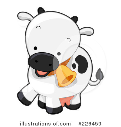 Royalty-Free (RF) Cow Clipart Illustration by BNP Design Studio - Stock Sample #226459