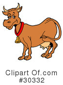 Cow Clipart #30332 by LaffToon