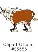 Cow Clipart #35656 by Dennis Holmes Designs