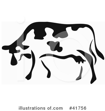 Royalty-Free (RF) Cow Clipart Illustration by Prawny - Stock Sample #41756