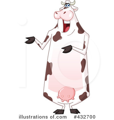 Royalty-Free (RF) Cow Clipart Illustration by yayayoyo - Stock Sample #432700