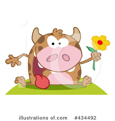 Royalty-Free (RF) Cow Clipart Illustration by Hit Toon - Stock Sample #434492