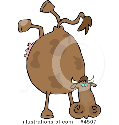 Royalty-Free (RF) Cow Clipart Illustration by djart - Stock Sample #4507