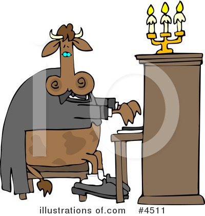 Royalty-Free (RF) Cow Clipart Illustration by djart - Stock Sample #4511