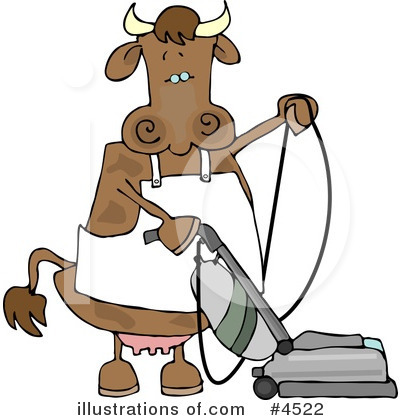 Royalty-Free (RF) Cow Clipart Illustration by djart - Stock Sample #4522
