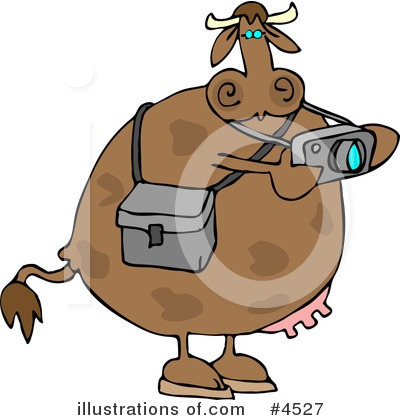 Royalty-Free (RF) Cow Clipart Illustration by djart - Stock Sample #4527