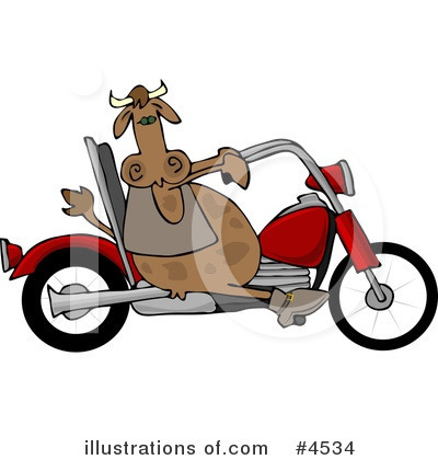 Royalty-Free (RF) Cow Clipart Illustration by djart - Stock Sample #4534