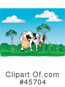 Cow Clipart #45704 by pauloribau