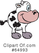 Cow Clipart #64993 by Dennis Holmes Designs