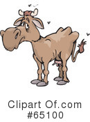 Cow Clipart #65100 by Dennis Holmes Designs