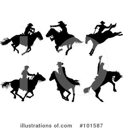 Royalty-Free (RF) Cowboy Clipart Illustration by Pushkin - Stock Sample #101587