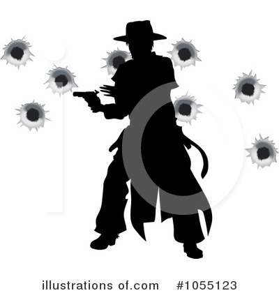 Gunfight Clipart #1055123 by AtStockIllustration