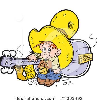 Royalty-Free (RF) Cowboy Clipart Illustration by Johnny Sajem - Stock Sample #1063492