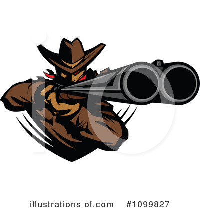 Royalty-Free (RF) Cowboy Clipart Illustration by Chromaco - Stock Sample #1099827