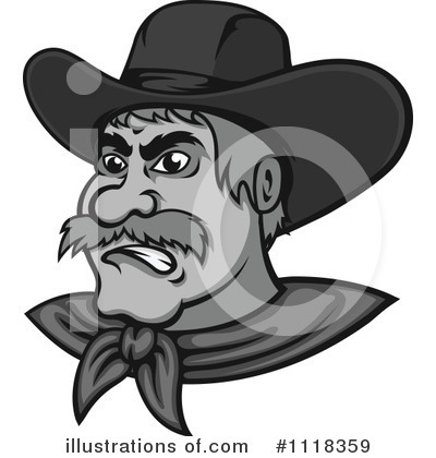 Royalty-Free (RF) Cowboy Clipart Illustration by Vector Tradition SM - Stock Sample #1118359