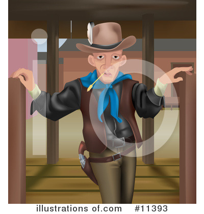Royalty-Free (RF) Cowboy Clipart Illustration by AtStockIllustration - Stock Sample #11393
