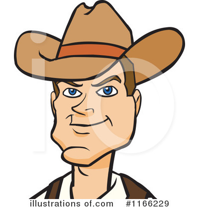 Royalty-Free (RF) Cowboy Clipart Illustration by Cartoon Solutions - Stock Sample #1166229