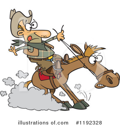 Royalty-Free (RF) Cowboy Clipart Illustration by toonaday - Stock Sample #1192328