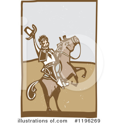 Royalty-Free (RF) Cowboy Clipart Illustration by xunantunich - Stock Sample #1196269