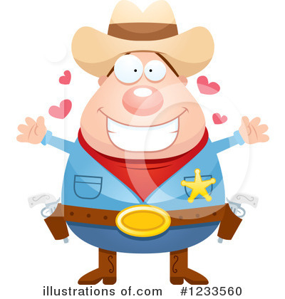 Royalty-Free (RF) Cowboy Clipart Illustration by Cory Thoman - Stock Sample #1233560