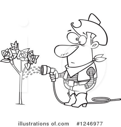 Watering Clipart #1246977 by toonaday