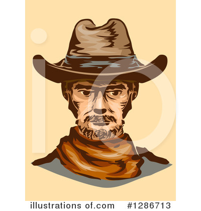 Royalty-Free (RF) Cowboy Clipart Illustration by BNP Design Studio - Stock Sample #1286713