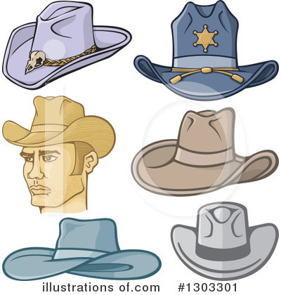 Cowboy Hat Clipart #1303301 by Any Vector