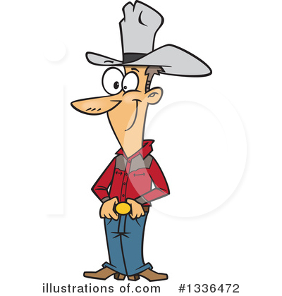 Royalty-Free (RF) Cowboy Clipart Illustration by toonaday - Stock Sample #1336472