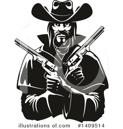 Pistol Clipart #1409514 by Vector Tradition SM