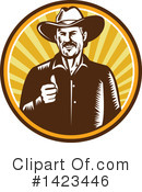Cowboy Clipart #1423446 by patrimonio