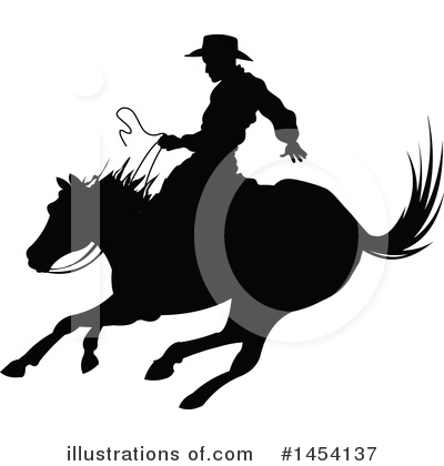 Royalty-Free (RF) Cowboy Clipart Illustration by Pushkin - Stock Sample #1454137
