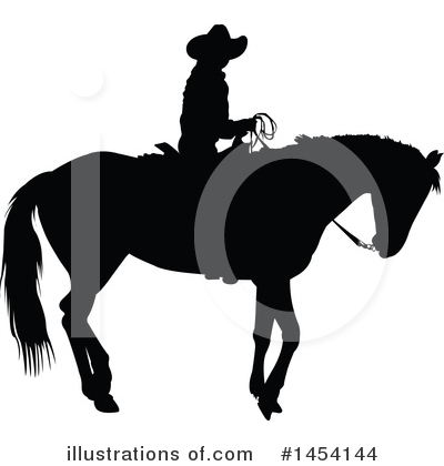 Royalty-Free (RF) Cowboy Clipart Illustration by Pushkin - Stock Sample #1454144