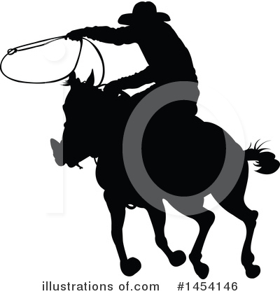 Royalty-Free (RF) Cowboy Clipart Illustration by Pushkin - Stock Sample #1454146