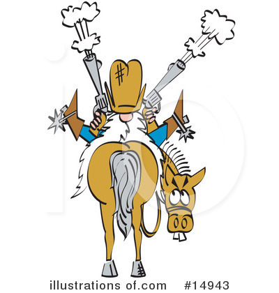 Cowboy Clipart #14943 by Andy Nortnik