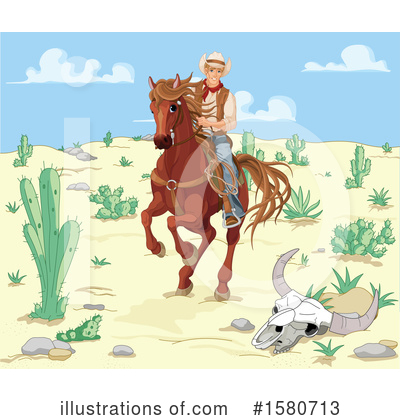 Royalty-Free (RF) Cowboy Clipart Illustration by Pushkin - Stock Sample #1580713