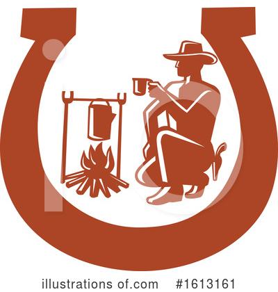 Royalty-Free (RF) Cowboy Clipart Illustration by patrimonio - Stock Sample #1613161
