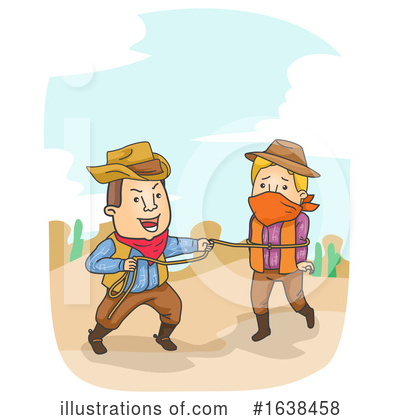 Royalty-Free (RF) Cowboy Clipart Illustration by BNP Design Studio - Stock Sample #1638458