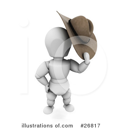 Royalty-Free (RF) Cowboy Clipart Illustration by KJ Pargeter - Stock Sample #26817