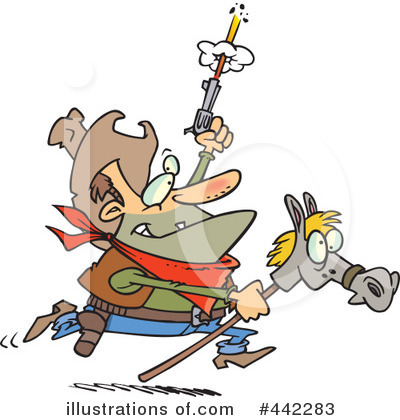 Cowboy Clipart #442283 by toonaday
