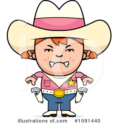 Cowgirl Clipart #1091440 by Cory Thoman