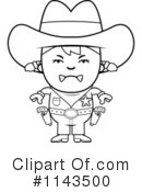 Cowgirl Clipart #1143500 by Cory Thoman