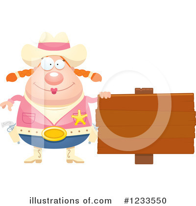 Royalty-Free (RF) Cowgirl Clipart Illustration by Cory Thoman - Stock Sample #1233550