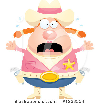 Royalty-Free (RF) Cowgirl Clipart Illustration by Cory Thoman - Stock Sample #1233554