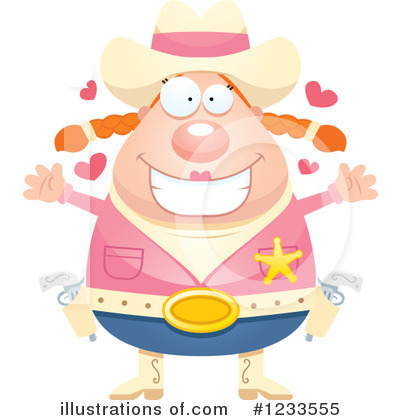 Cowgirl Clipart #1233555 by Cory Thoman