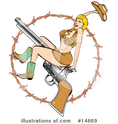 Cowgirl Clipart #14669 by Andy Nortnik