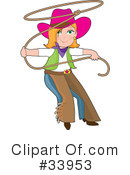 Cowgirl Clipart #33953 by Maria Bell