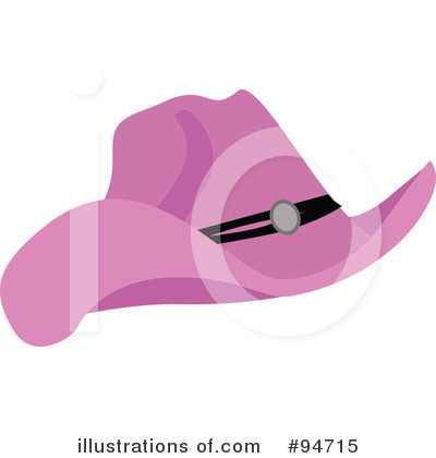 Royalty-Free (RF) Cowgirl Hat Clipart Illustration by peachidesigns - Stock Sample #94715