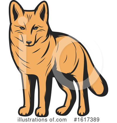 Coyote Clipart #1617389 by Vector Tradition SM