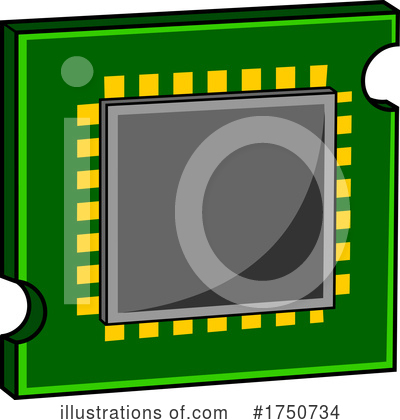 Royalty-Free (RF) Cpu Clipart Illustration by Hit Toon - Stock Sample #1750734